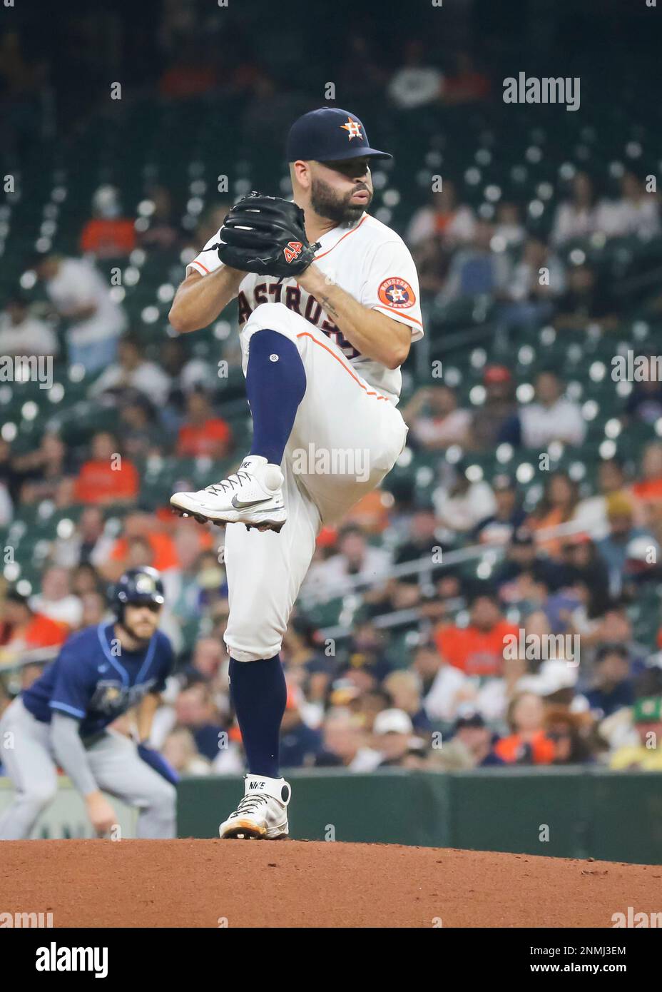 St. Petersburg, FL USA; Houston Astros starting pitcher Jose Urquidy (65)  delivers a pitch in the first inning during an MLB game against the Tampa  Ba Stock Photo - Alamy