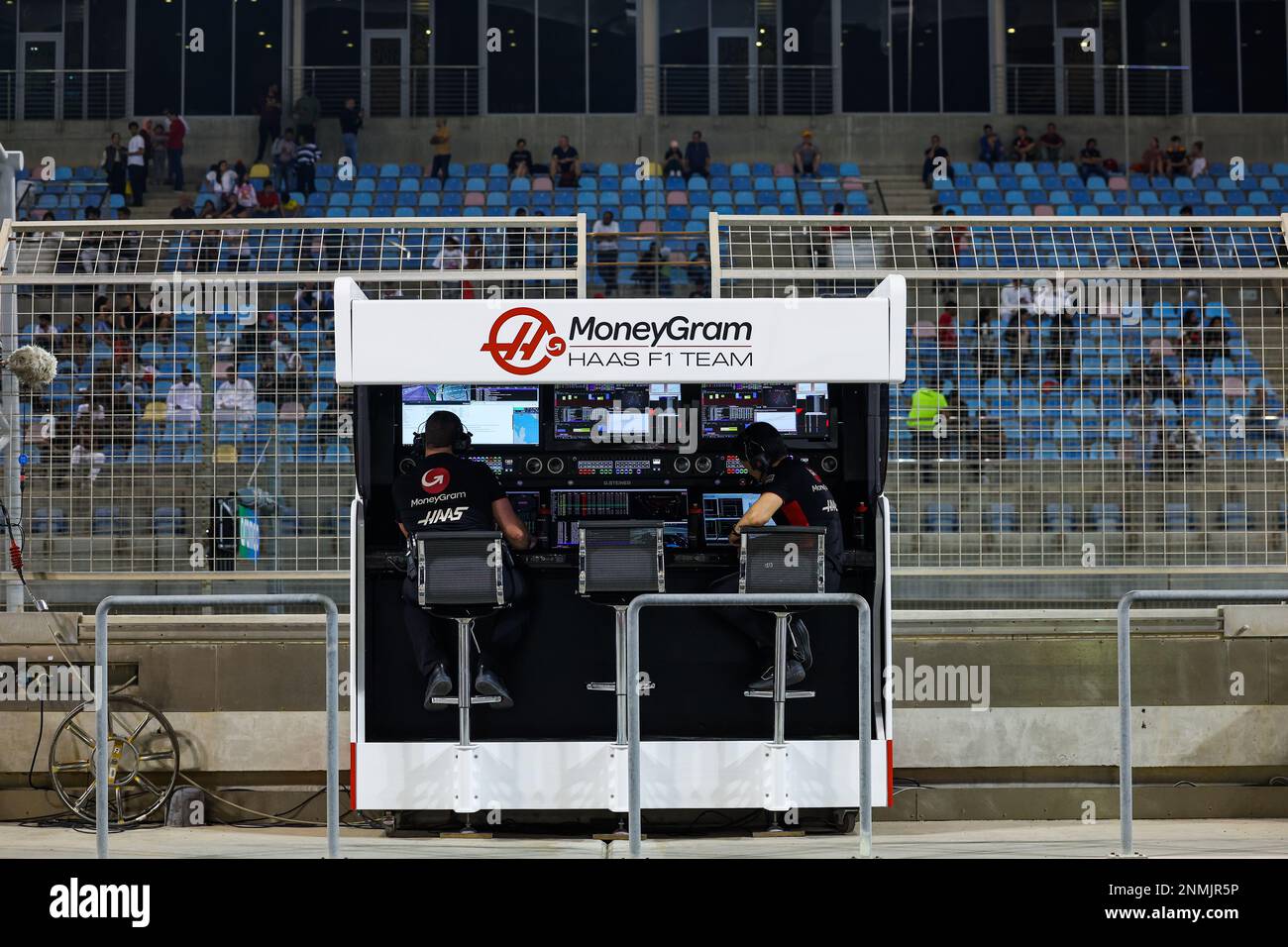 February 24, 2023, Rome, Bahrain: Haas F1 Team pitwall during the ...