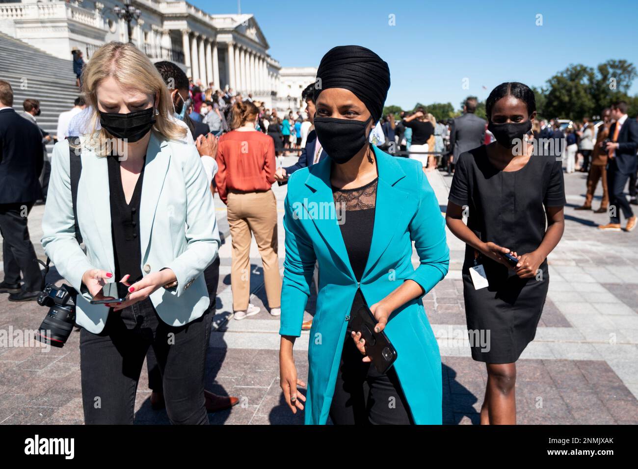 UNITED STATES SEPTEMBER 24 Rep. Ilhan Omar, DMinn., leaves the