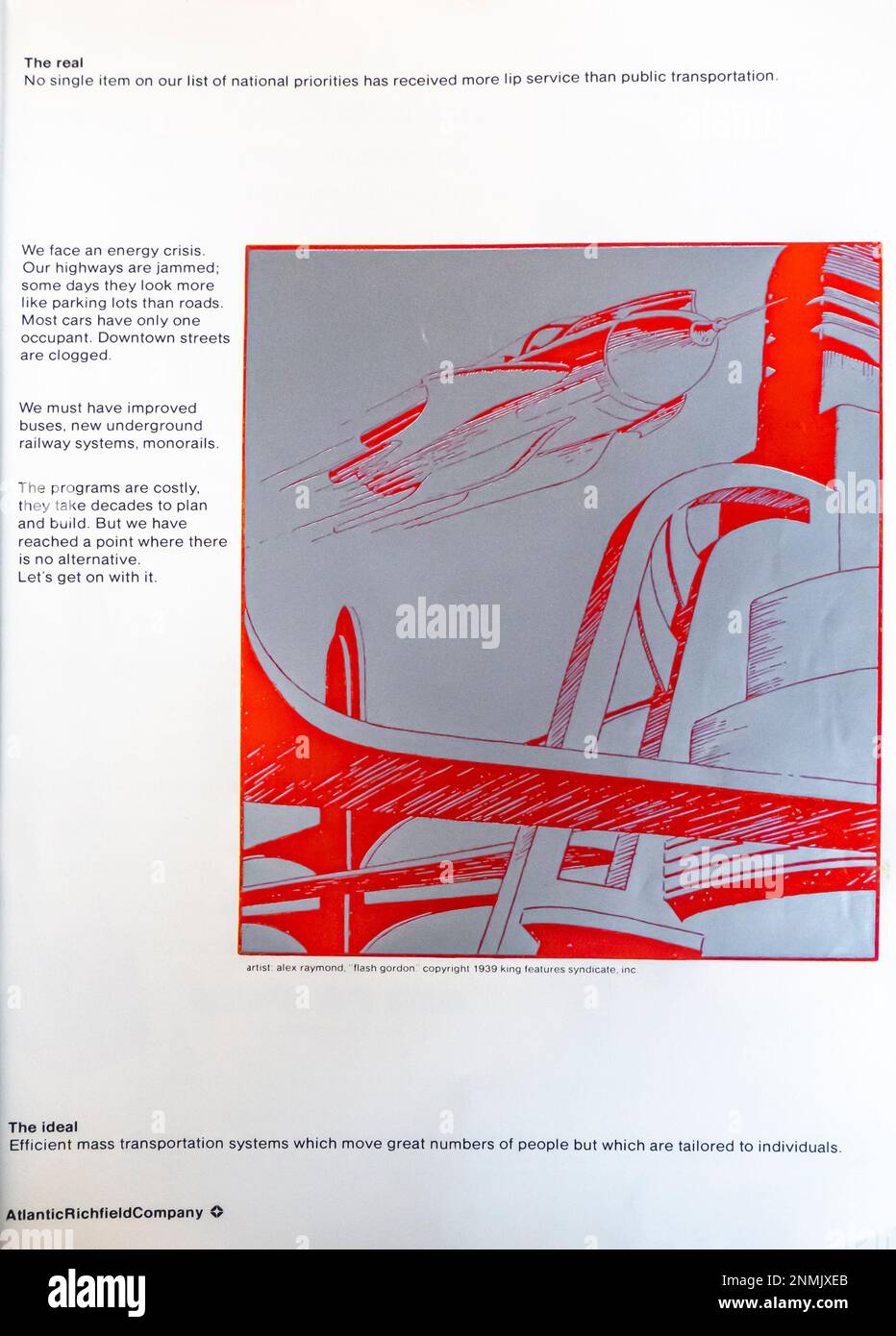 Atlantic Richfield Company advert in a Natgeo magazine, June 1974 Stock
