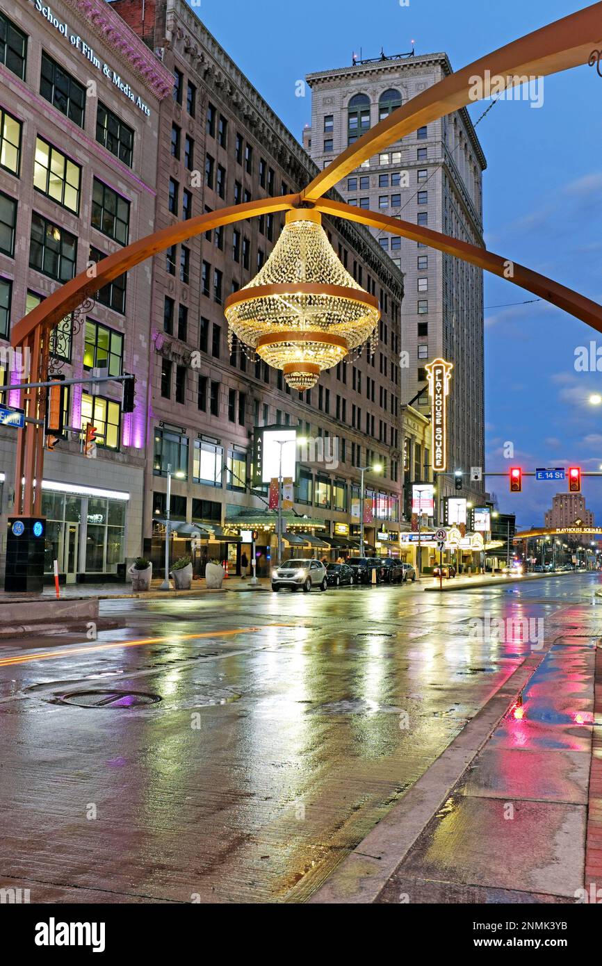 Playhouse square outdoor chandelier hi-res stock photography and images -  Alamy