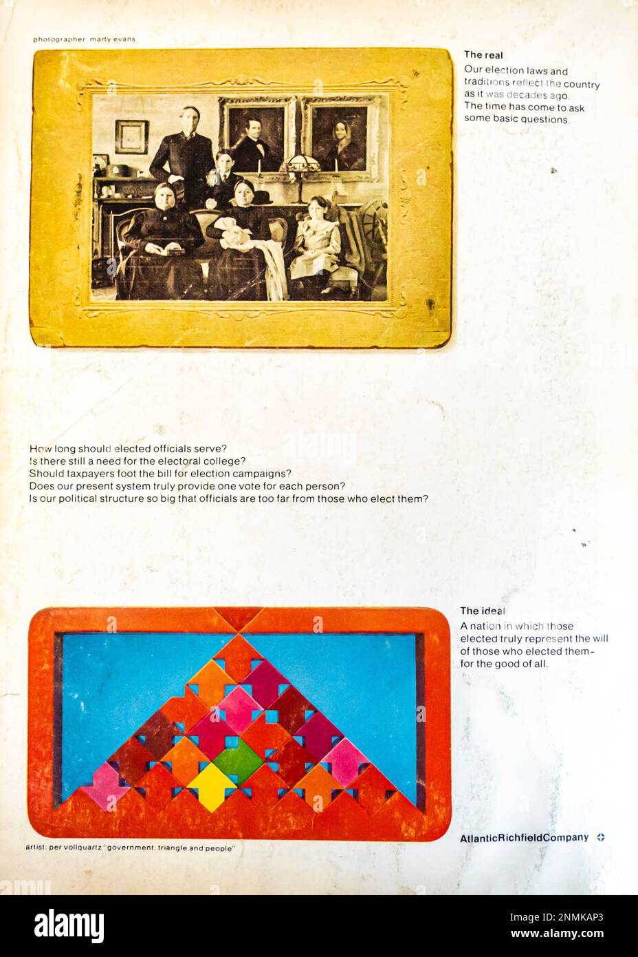 Atlantic Richfield Company advert in a Natgeo magazine, July 1974, Stock Photo