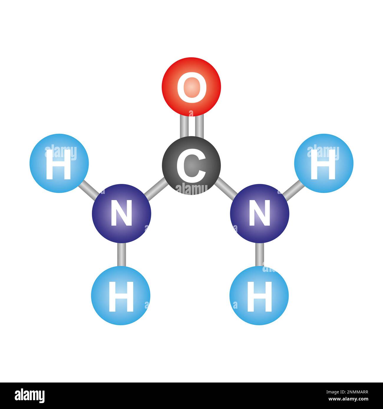 Illustration of a urea (CO(NH2)2) molecule Stock Photo Alamy