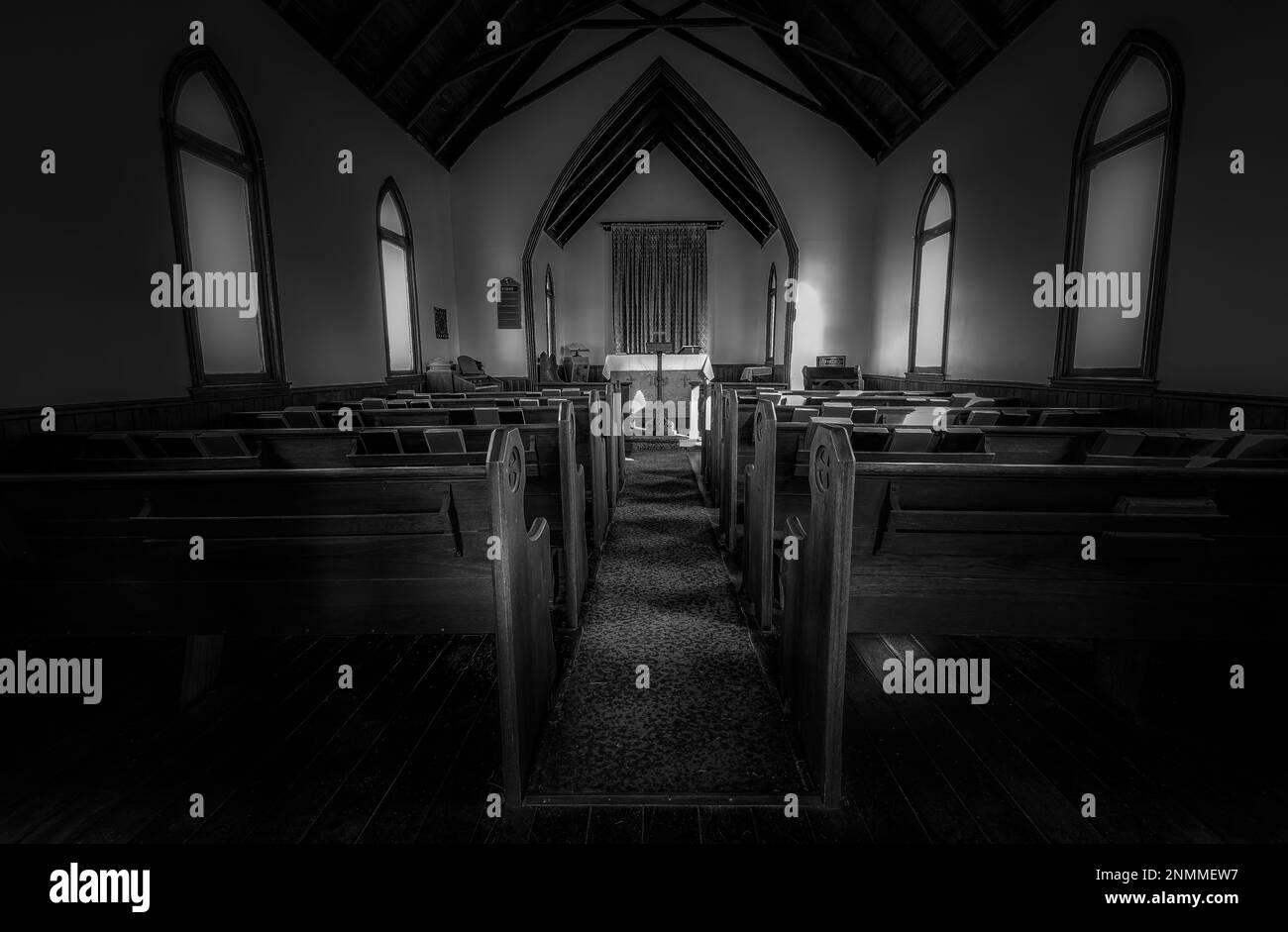 old-country-church-in-saskatchewan-black-and-white-stock-photos