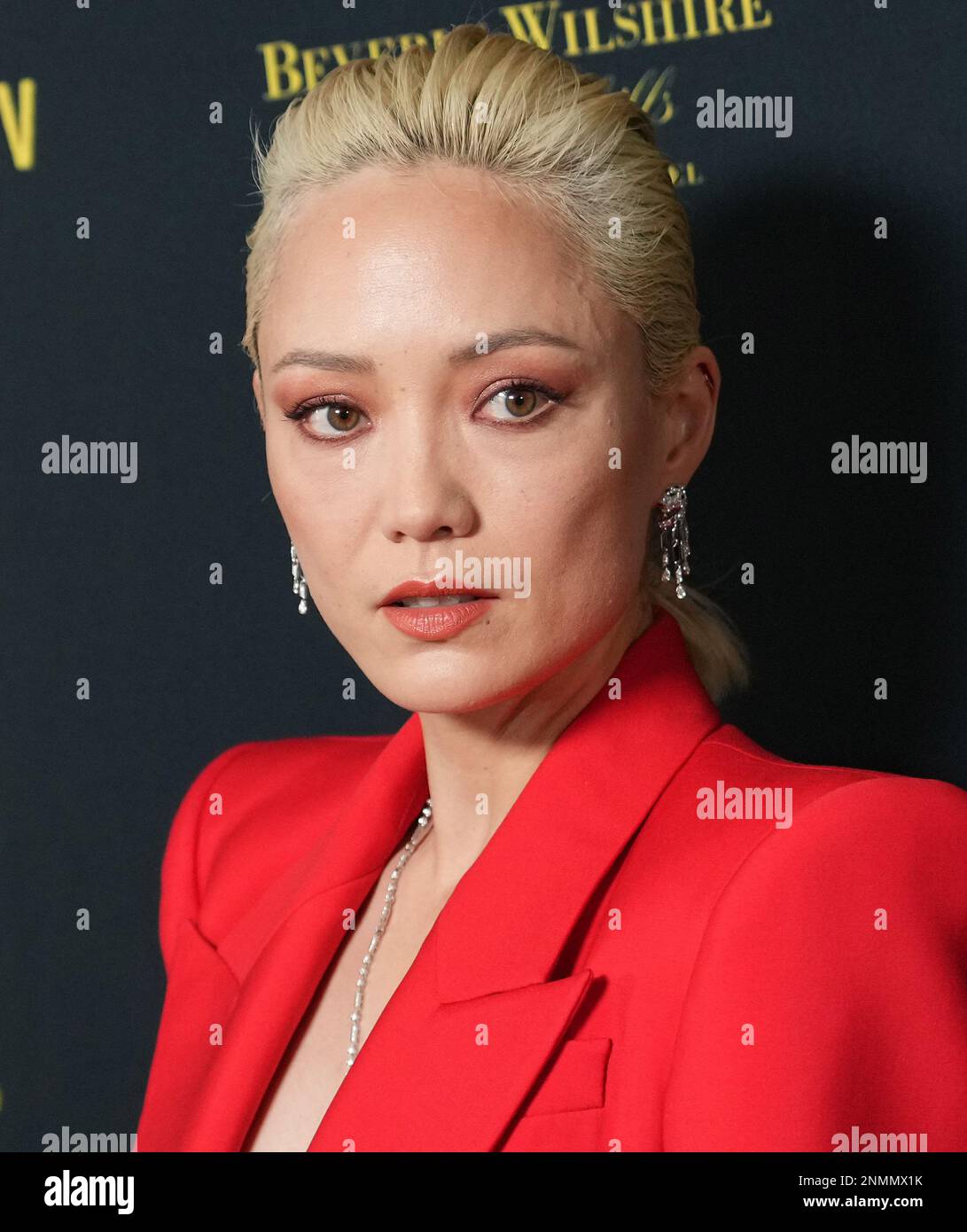 Pom Klementieff arrives at the 2023 HCA Film Awards held at the Beverly