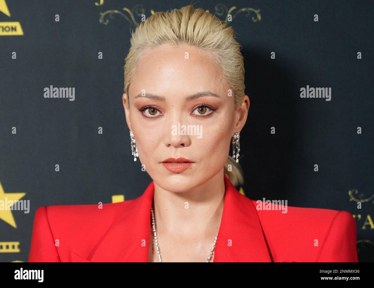 Pom Klementieff arrives at the 2023 HCA Film Awards held at the Beverly