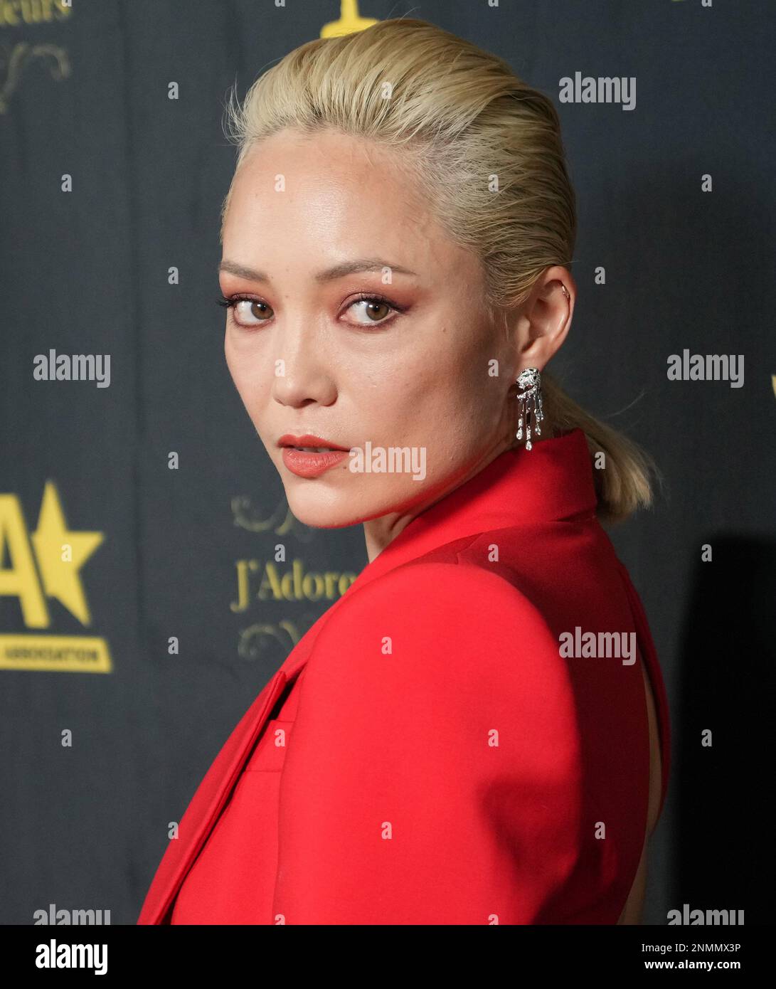 Pom Klementieff arrives at the 2023 HCA Film Awards held at the Beverly