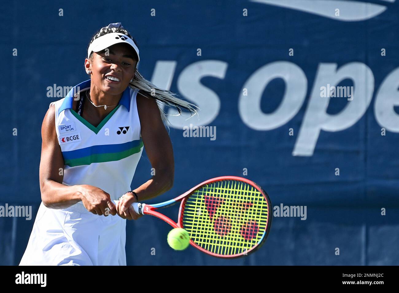 Sebastianna Scilipoti in action during a Junior Girls' Singles match at the  2021 US Open, Tuesday, Sep. 7, 2021 in Flushing, NY. (Andrew Ong/USTA via  AP Stock Photo - Alamy