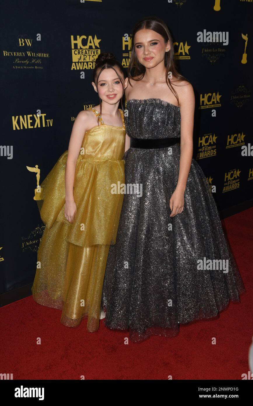 Madeleine McGraw, Violet McGraw attends the red carpet of the 2023 HCA