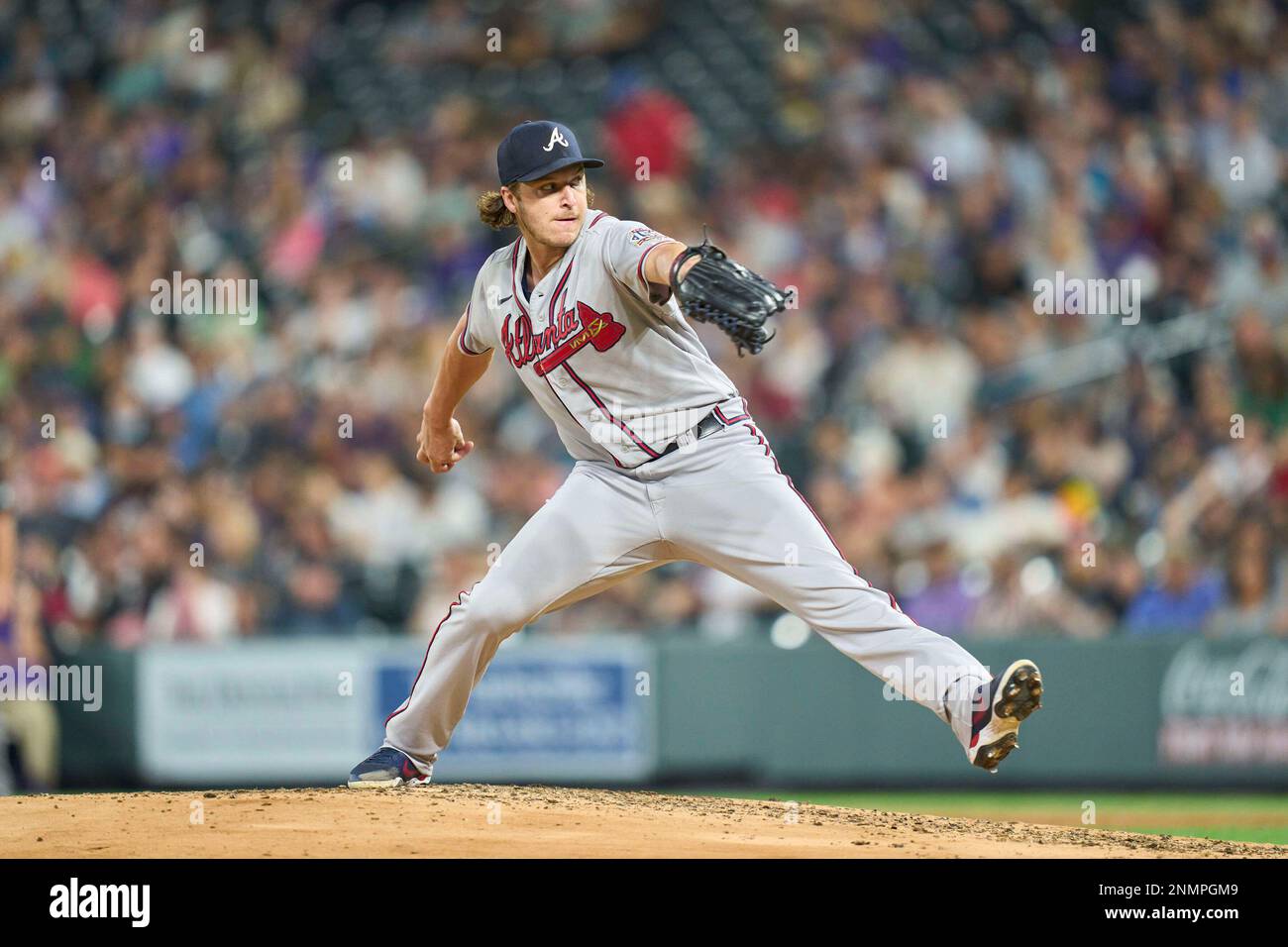 September 2 2021: Atlanta pitcher Jacob Webb (71) throws a pitch during the  game with Atlanta Braves and Colorado Rockies held at Coors Field in Denver  Co. David Seelig/Cal Sport Medi(Credit Image: ©