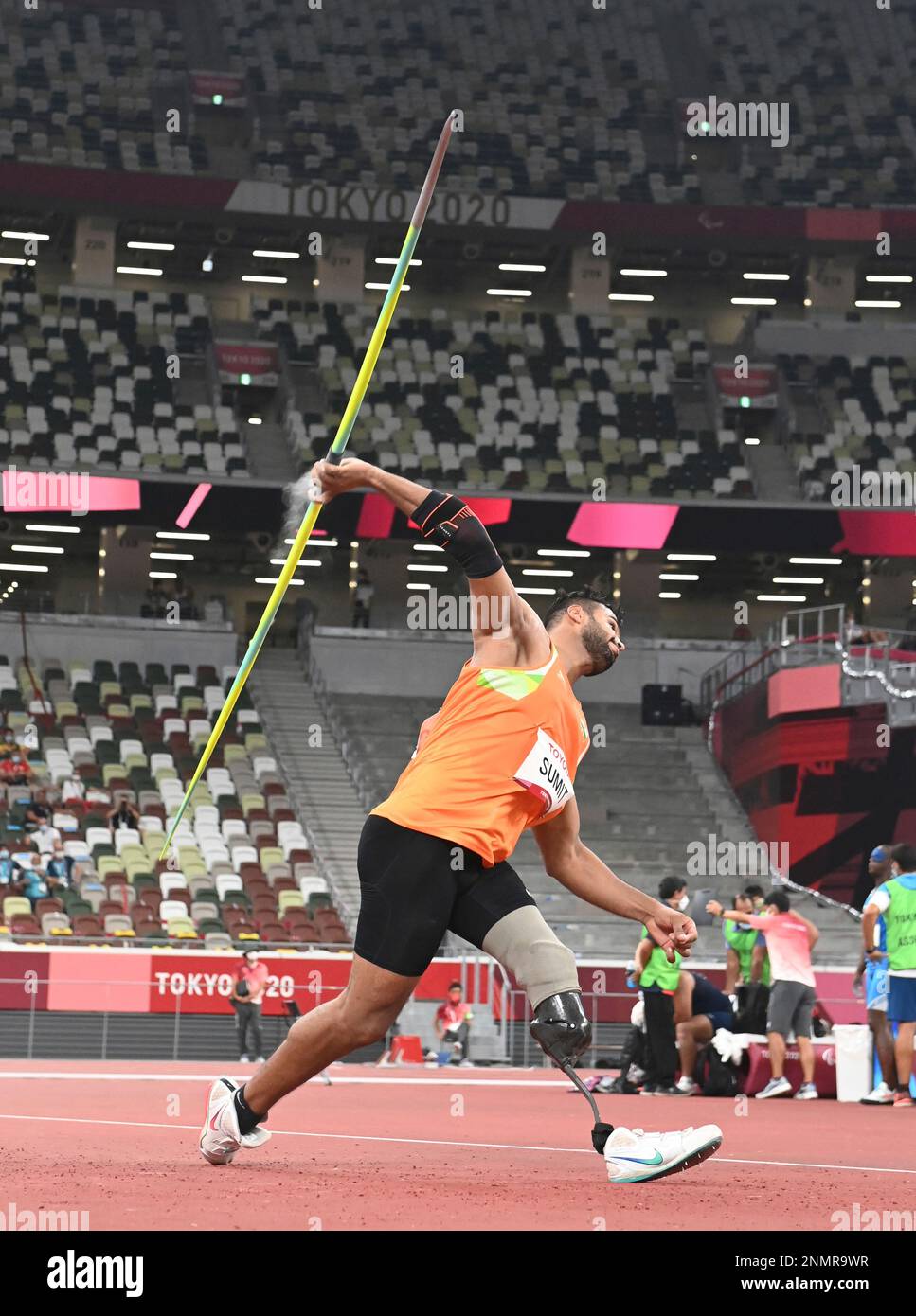 SUMIT Sumit of India competes during Athletics men's Javelin Throw F64 during Tokyo 2020