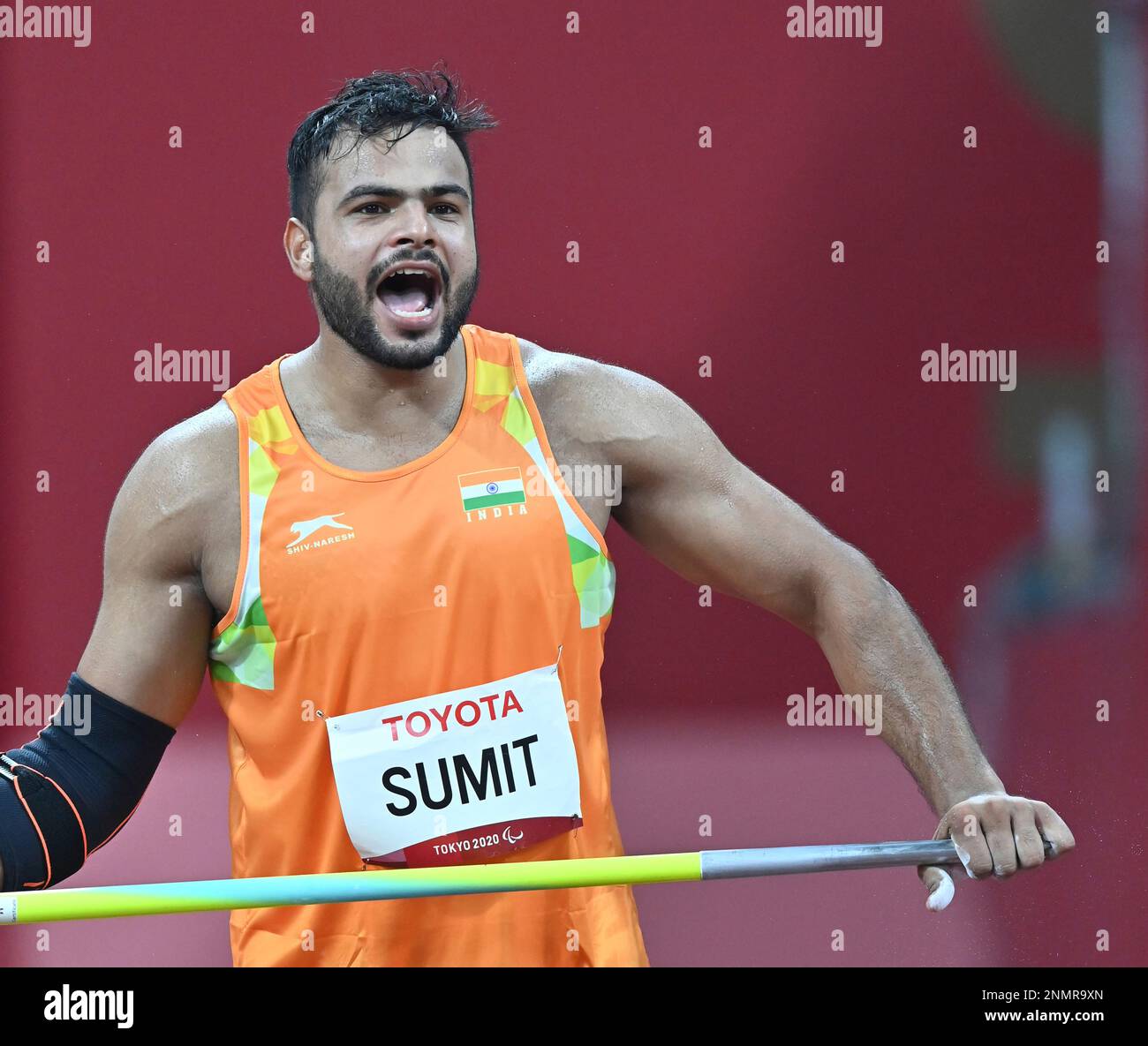 SUMIT Sumit of India competes during Athletics men's Javelin Throw
