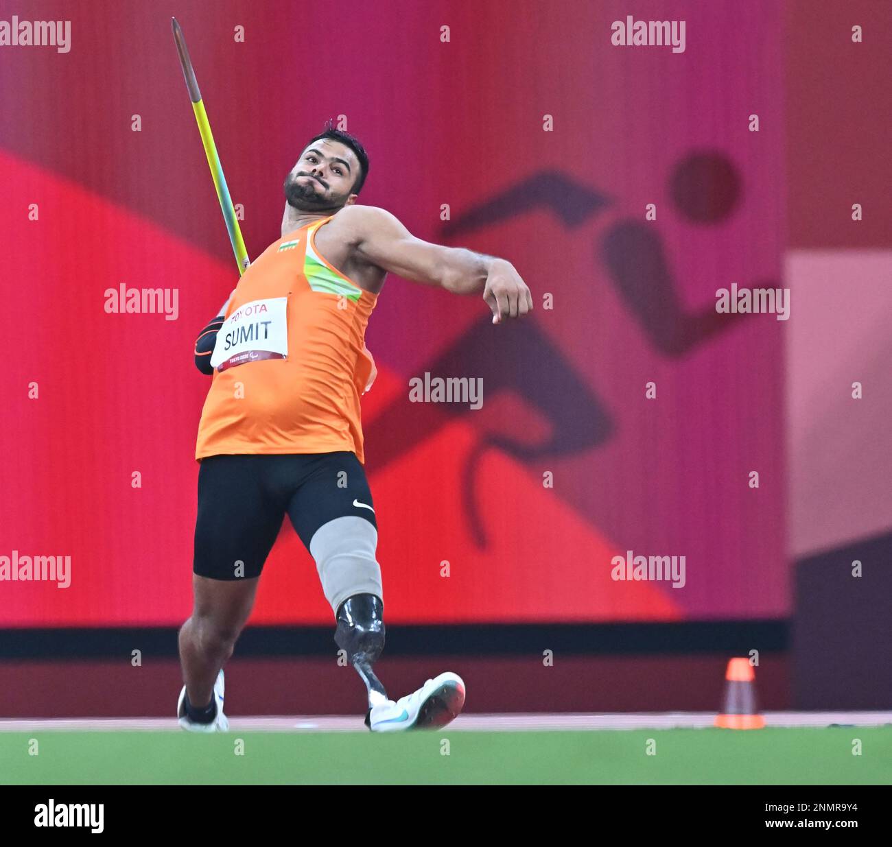 SUMIT Sumit of India competes during Athletics men's Javelin Throw