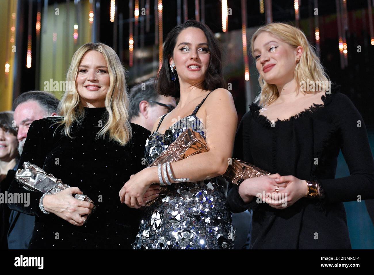 Virginie Efira, Noemie Merlant and Nadia Tereszkiewicz during the 48th
