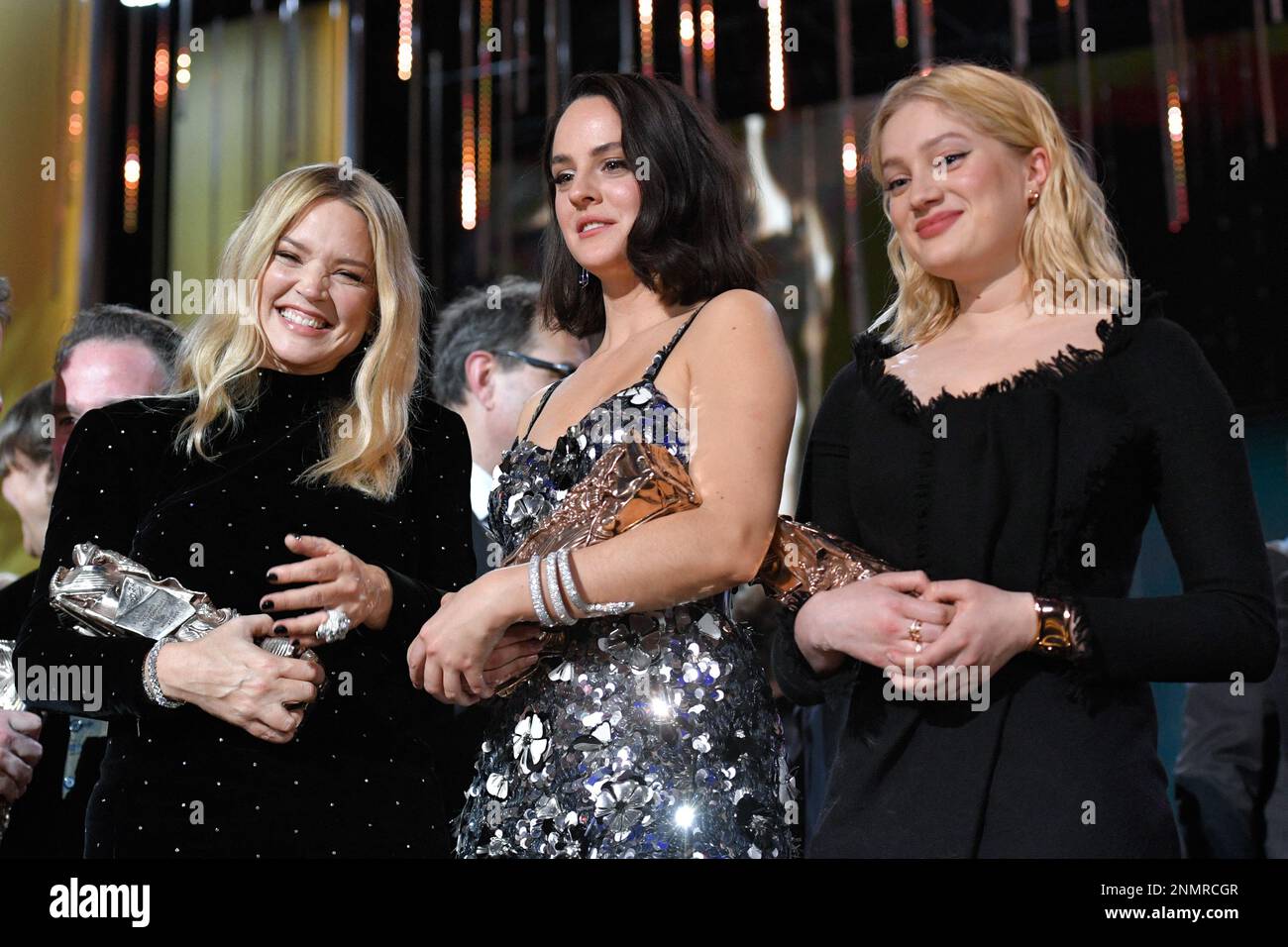 Virginie Efira, Noemie Merlant and Nadia Tereszkiewicz during the 48th