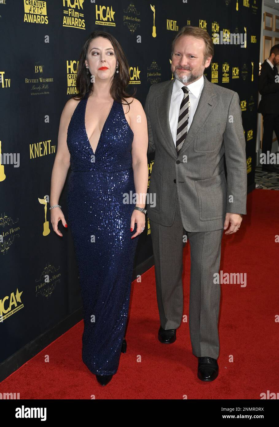 Los Angeles, USA. 24th Feb, 2023. Karina Longworth & Rian Johnson at