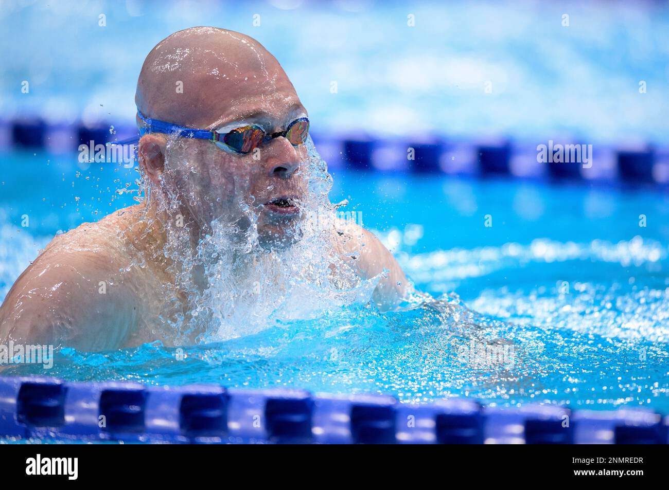 Marc Evers of the Netherlands competes in the men's swimming 100-meter ...