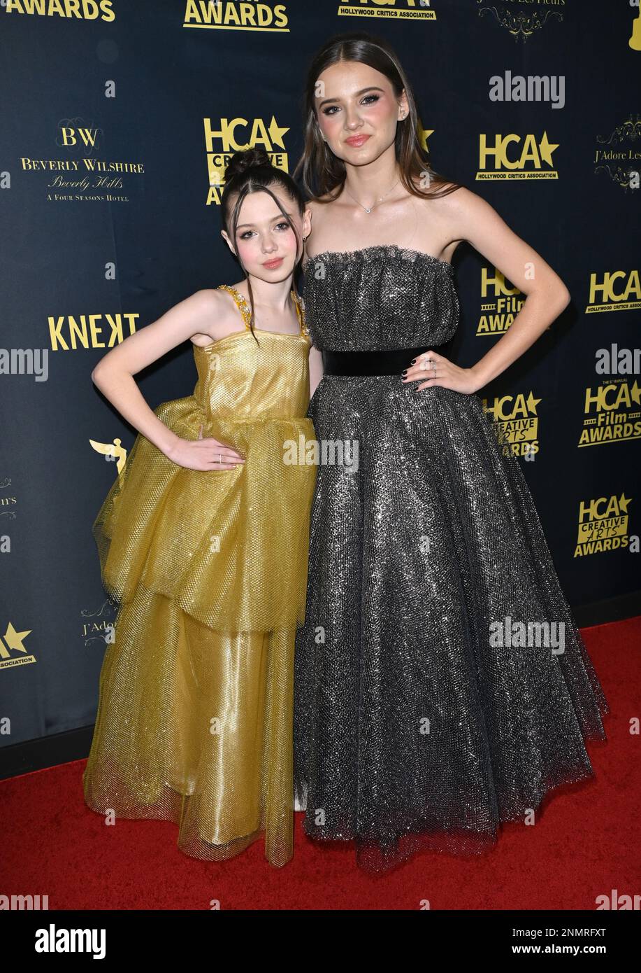 Los Angeles, USA. 24th Feb, 2023. Violet McGraw & Madeleine McGraw at