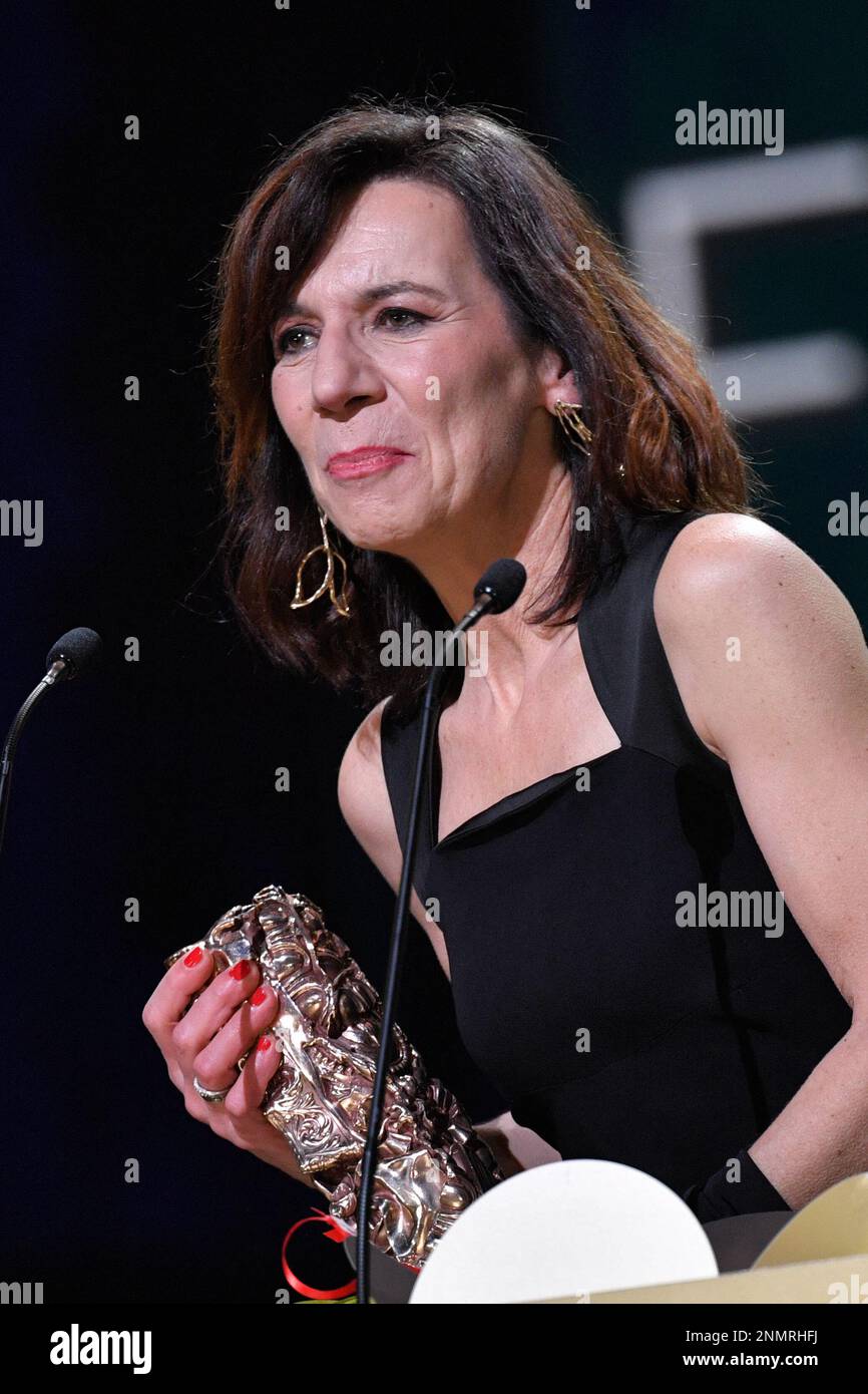 Michaela Pavlatova receives the Best animation feature Cesar Award for the film Ma famille afghane during the 48th Cesar Film Awards at L'Olympia in Paris, France on February 24, 2023. Photo by Aurore Marechal/ABACAPRESS.COM Credit: Abaca Press/Alamy Live News Stock Photo