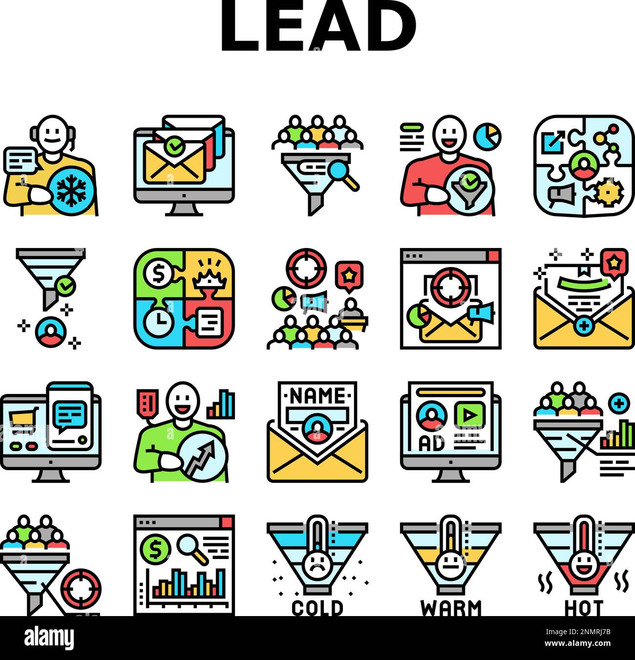 Lead generation sign magnet Stock Vector Images - Alamy