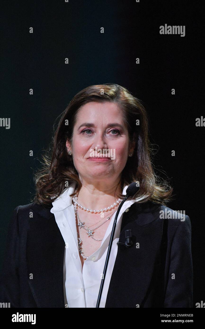 Emmanuelle Devos attending the 48th Cesar Film Awards at L'Olympia in