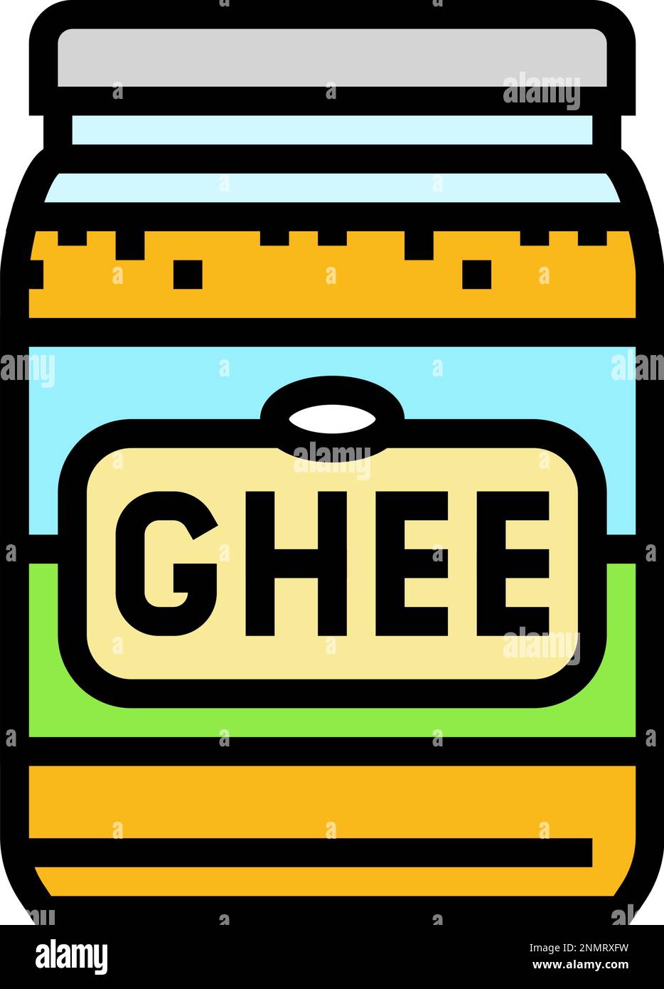 ghee milk product dairy color icon vector illustration Stock Vector