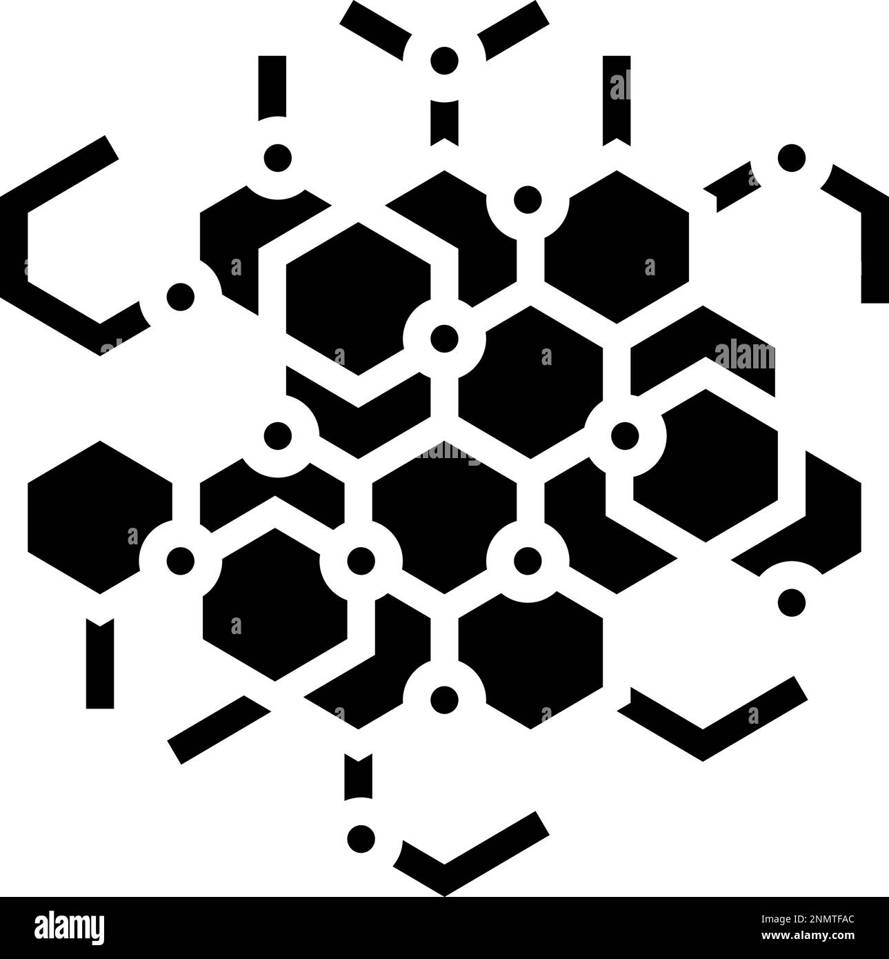 technology molecular structure glyph icon vector illustration Stock ...