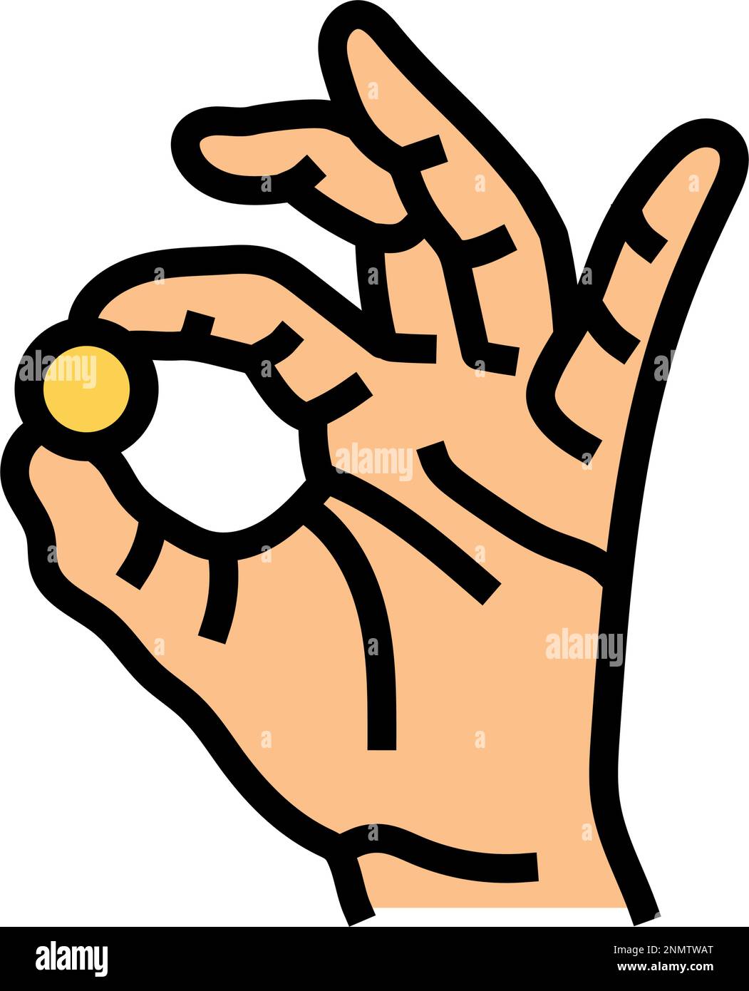 rich coin hand color icon vector illustration Stock Vector Image & Art ...