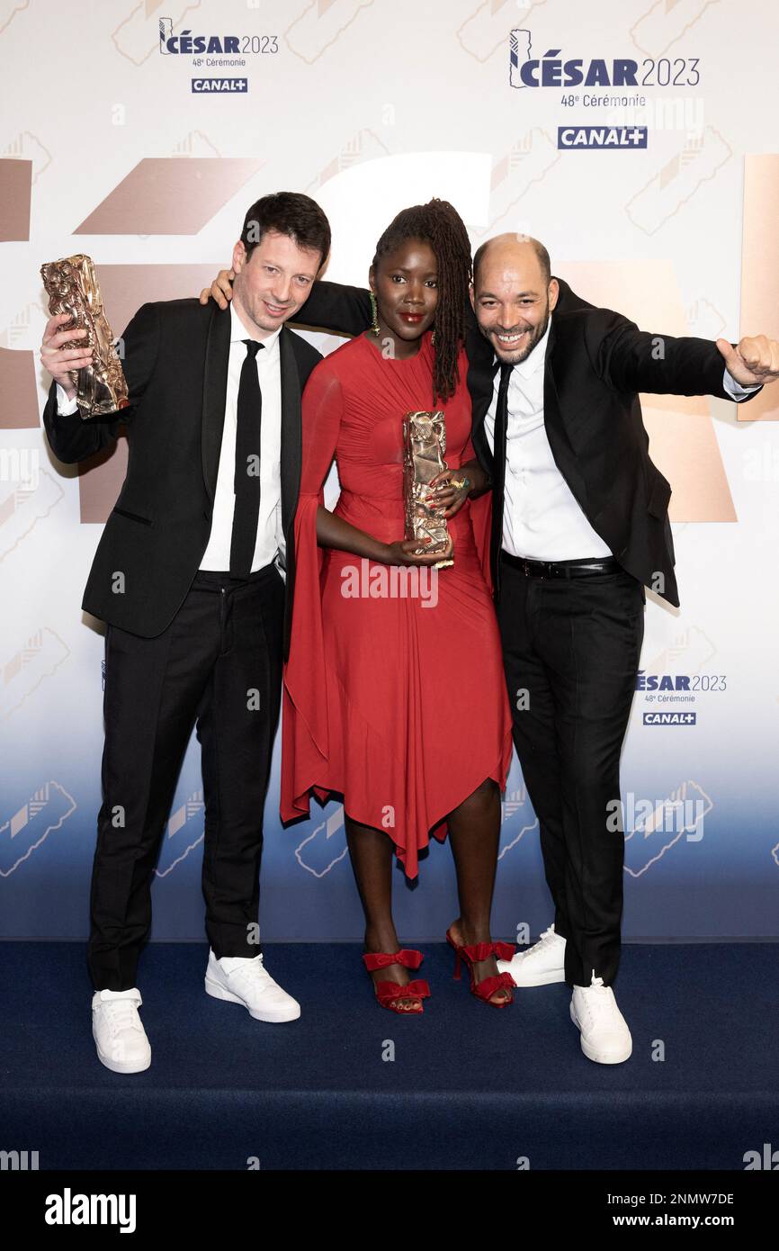 Christophe Barral, Alice Diop and Toufik Ayadi pose during the 48th