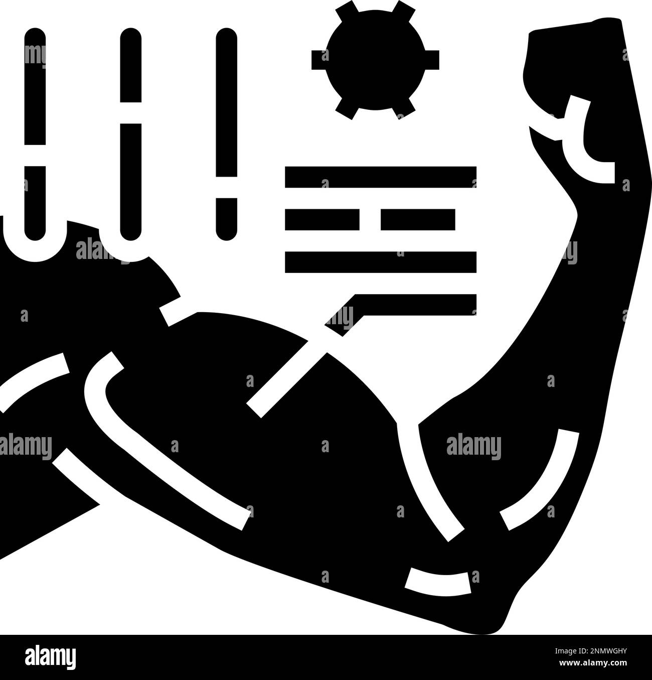 learn your strengths glyph icon vector illustration Stock Vector Image ...