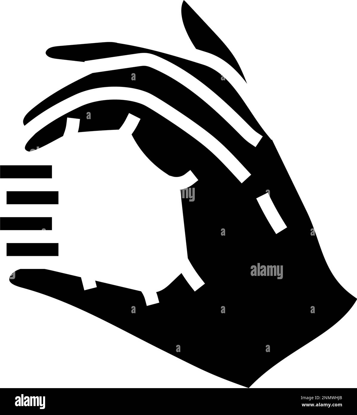 investment coin hand glyph icon vector illustration Stock Vector Image ...