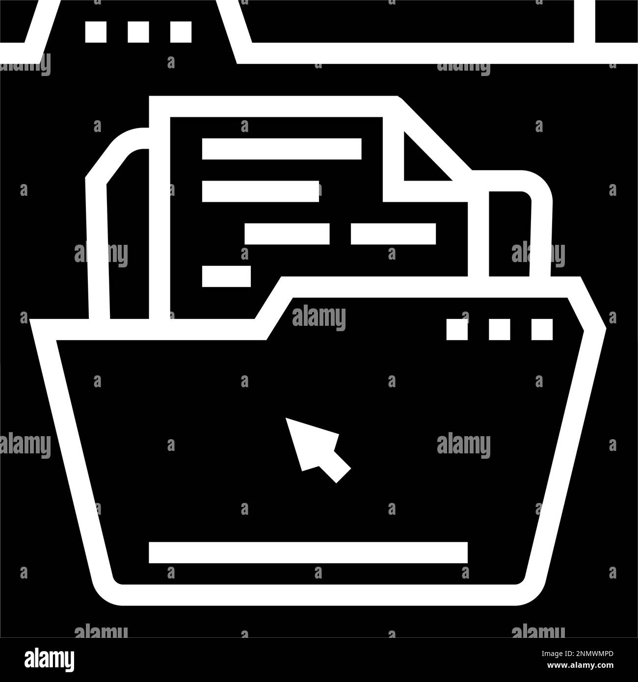 web document file glyph icon vector illustration Stock Vector Image ...
