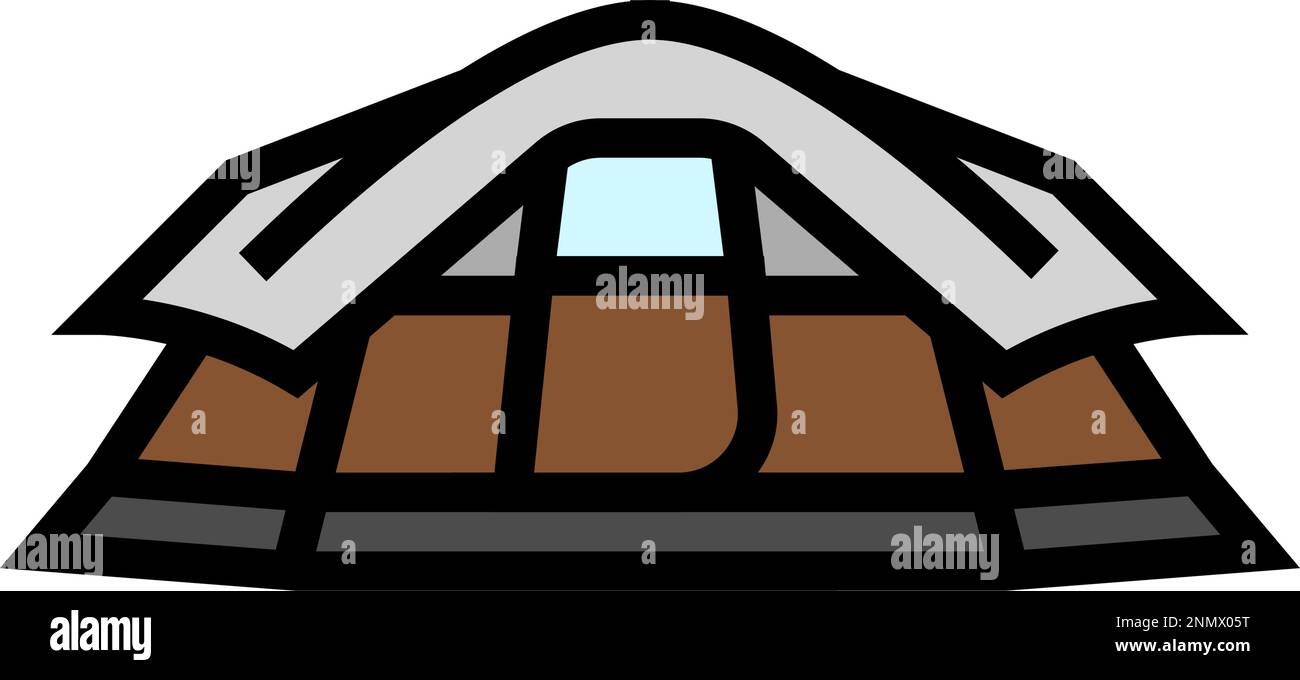 event tent vacation color icon vector illustration Stock Vector Image ...