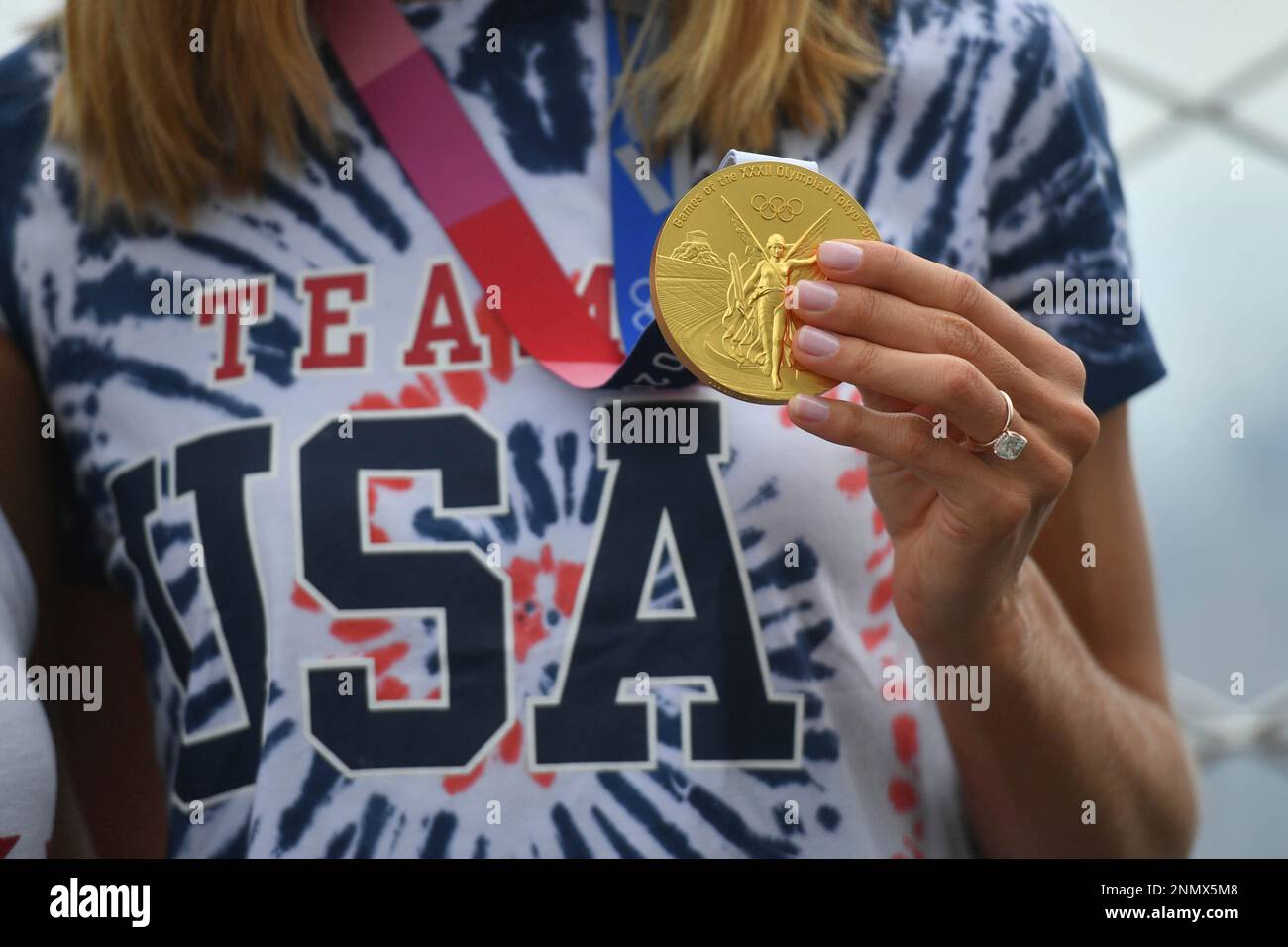 Photo by NDZ/STAR MAX/IPx 2021 8/9/21 Olympic gold medalists in beach