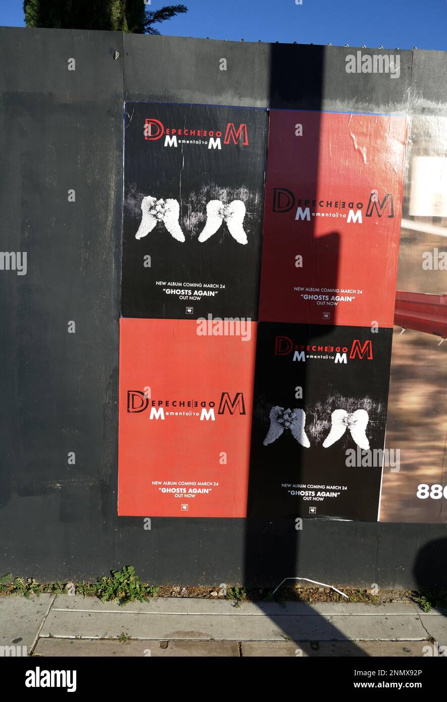 Los Angeles, California, USA 15th February 2023 Depeche Mode Memento Mori  Posters on February 15, 2023 in Los Angeles, California, USA. Photo by  barry King/Alamy Stock Photo Stock Photo - Alamy