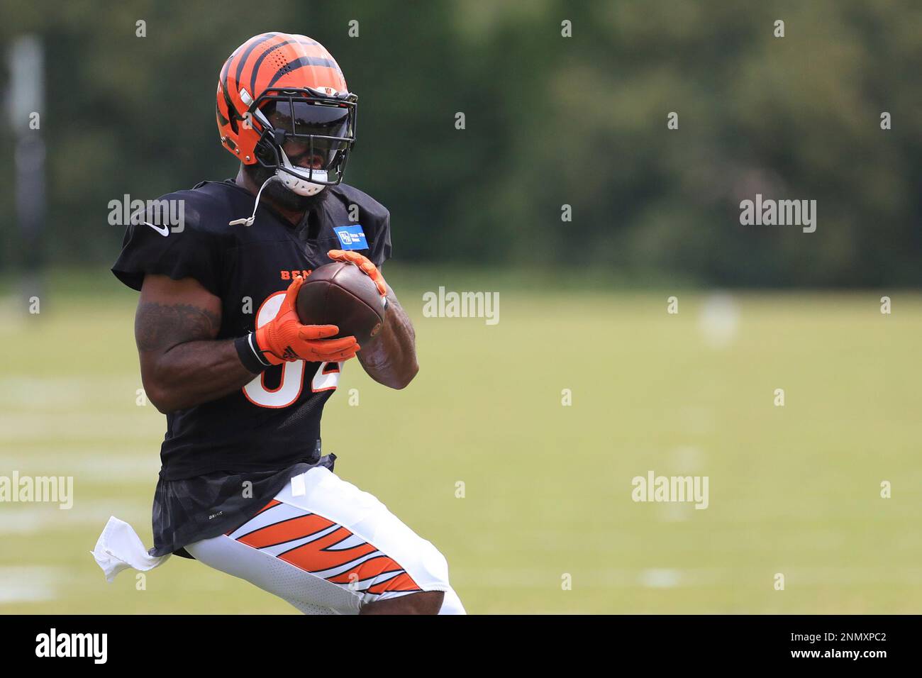 Cincinnati Bengals' Samaje Perine carries the ball during the