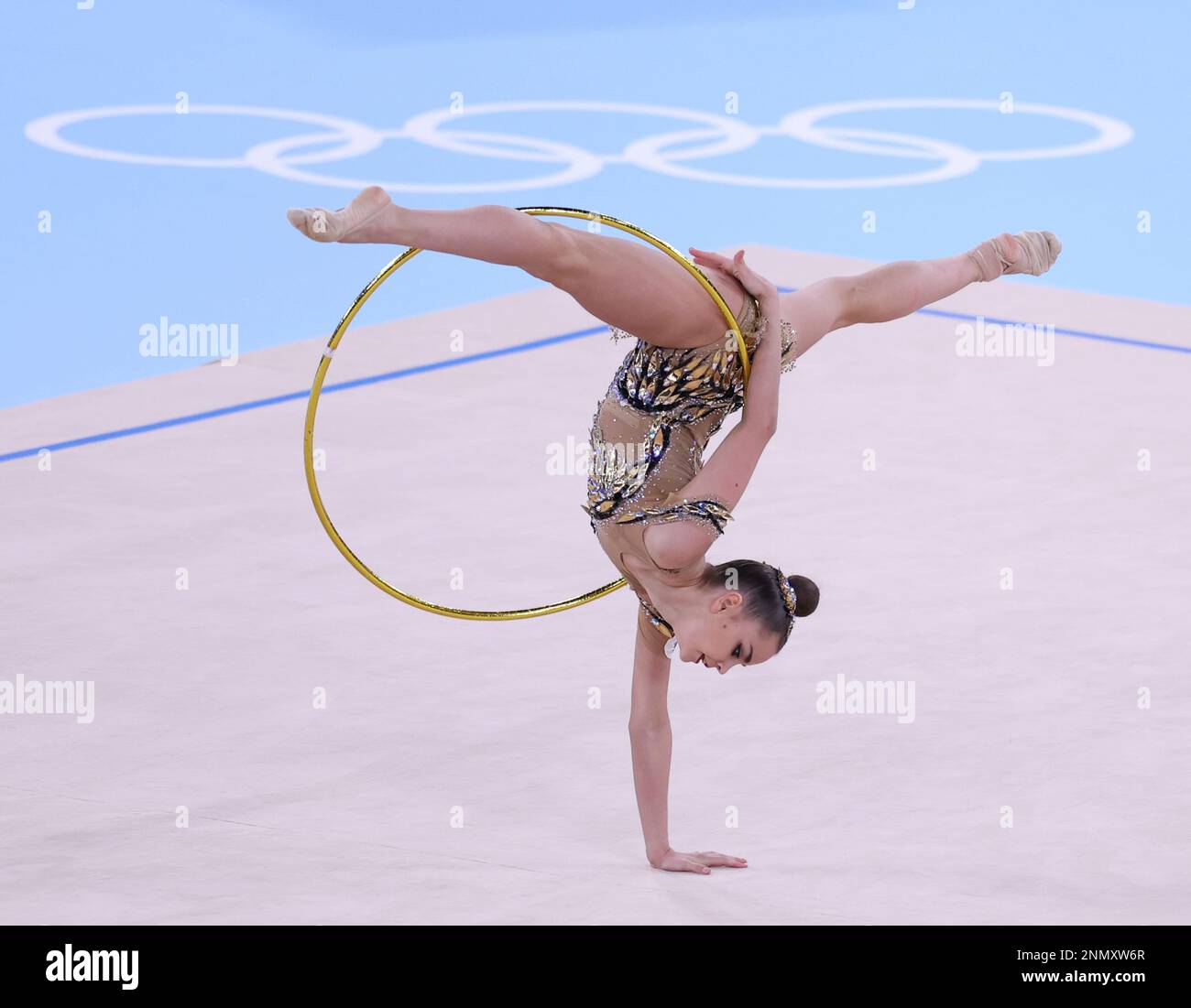 AVERINA Dina of ROC (Russian Olympic Committee) performs during ...