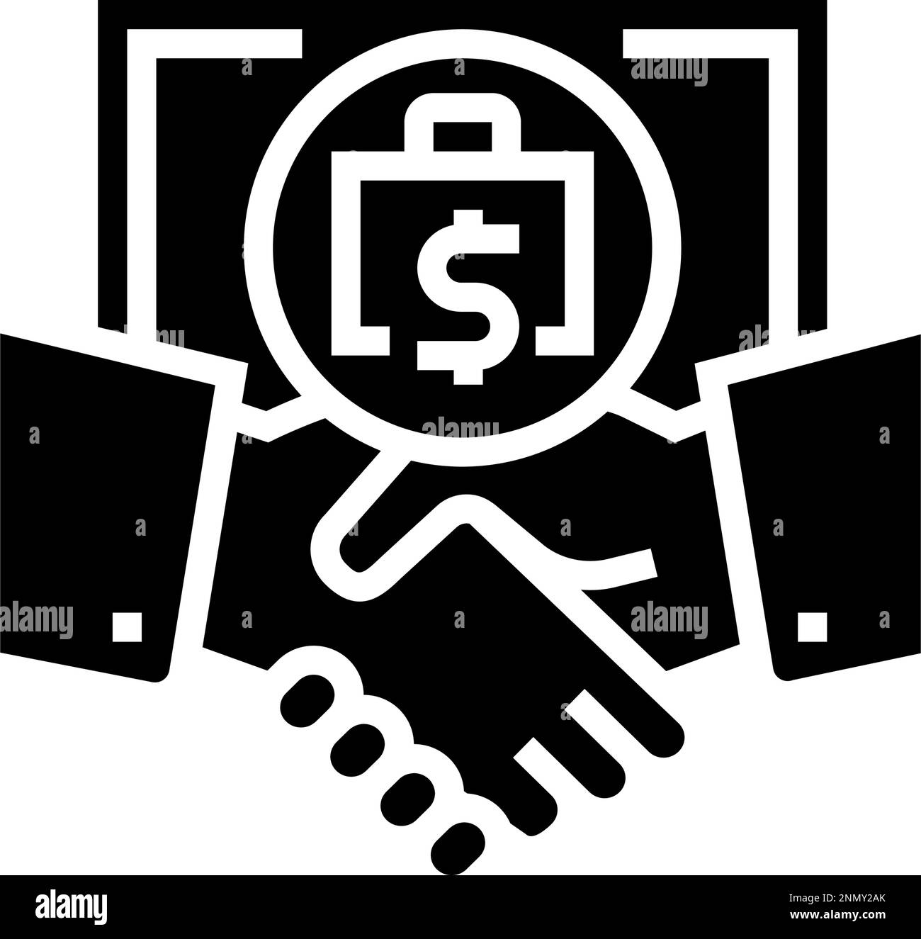 finding partners crisis glyph icon vector illustration Stock Vector ...