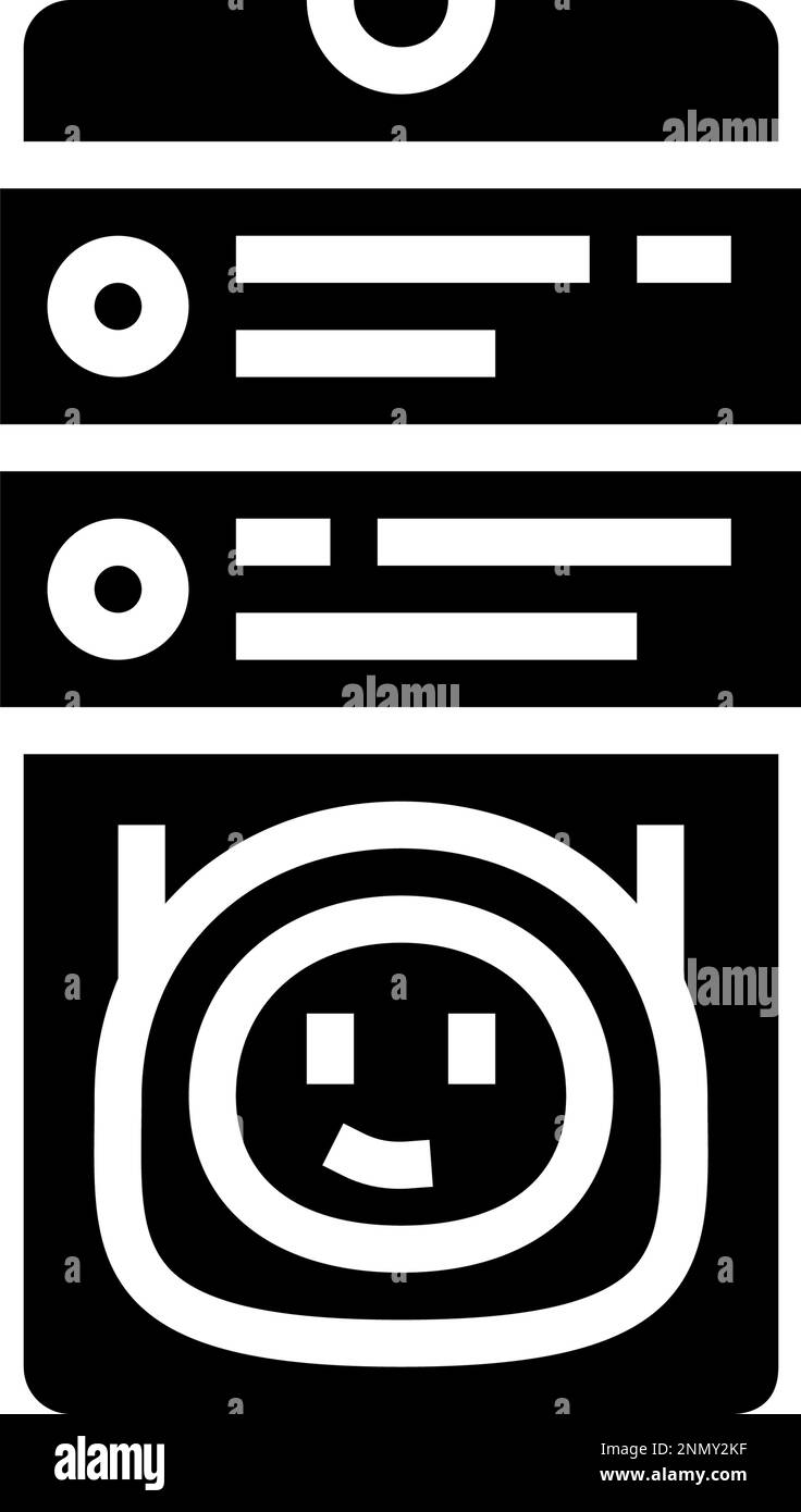 mobile chat bot glyph icon vector illustration Stock Vector Image & Art ...