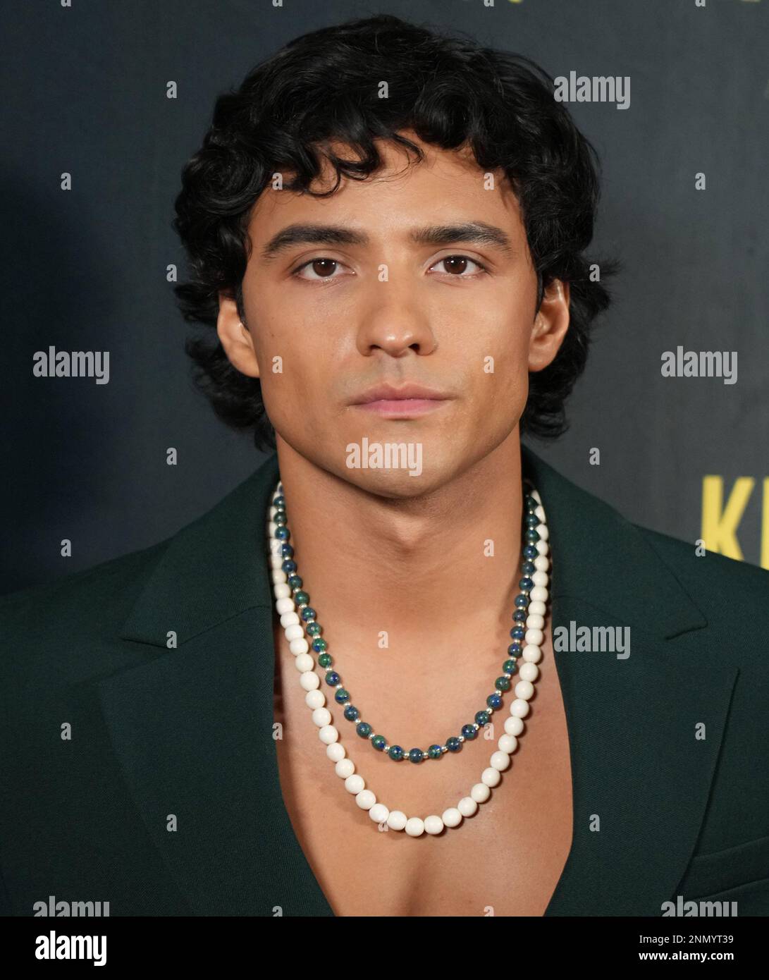 Brandon Perea arrives at the 2023 HCA Film Awards held at the Beverly
