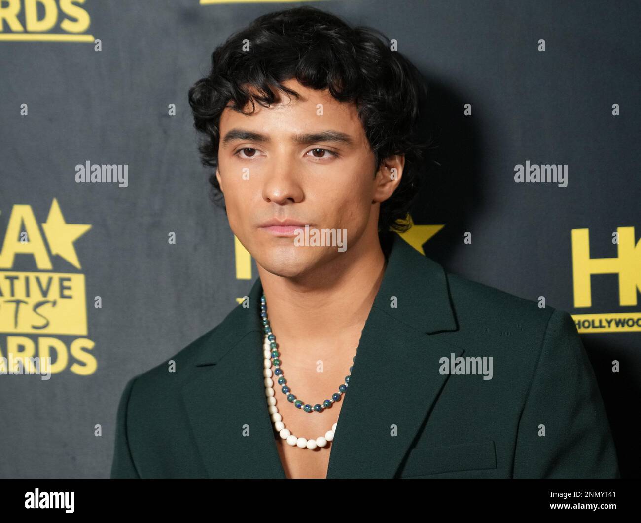 Brandon Perea arrives at the 2023 HCA Film Awards held at the Beverly