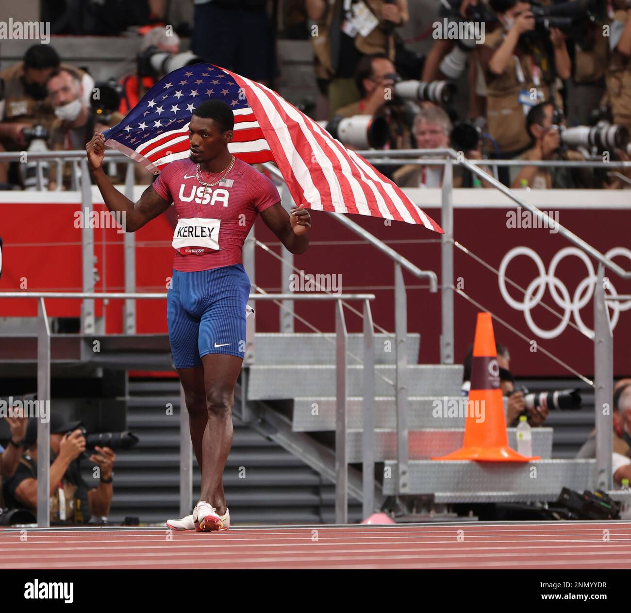 KERLEY Fred, United States celebrates after Athletics men