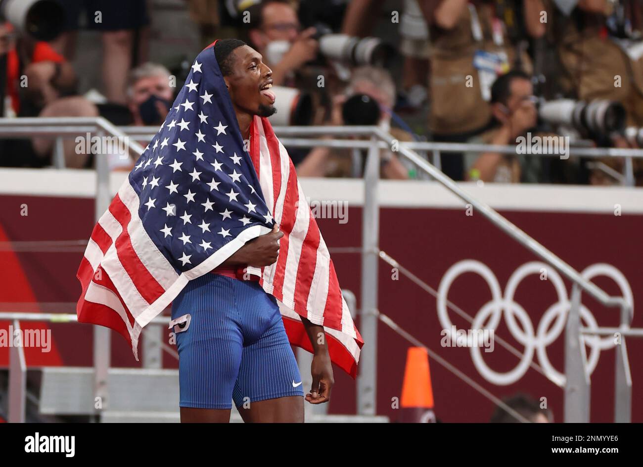 KERLEY Fred, United States celebrates after Athletics men