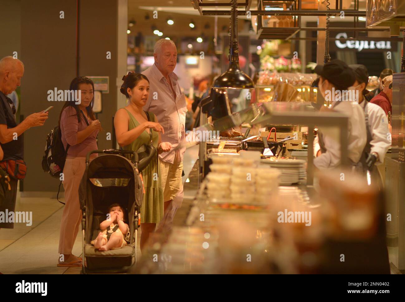 Food Hall Tops Central Festival Mall Pattaya Thailand Stock Photo