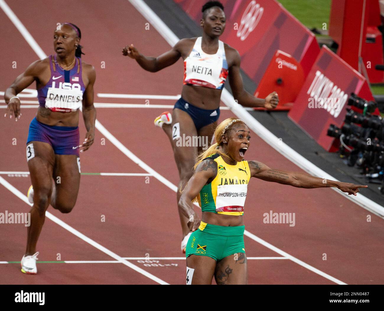 July 31, 2021, Tokyo, Kanto, Japan Jamaica's Elaine THOMPSONHERAH