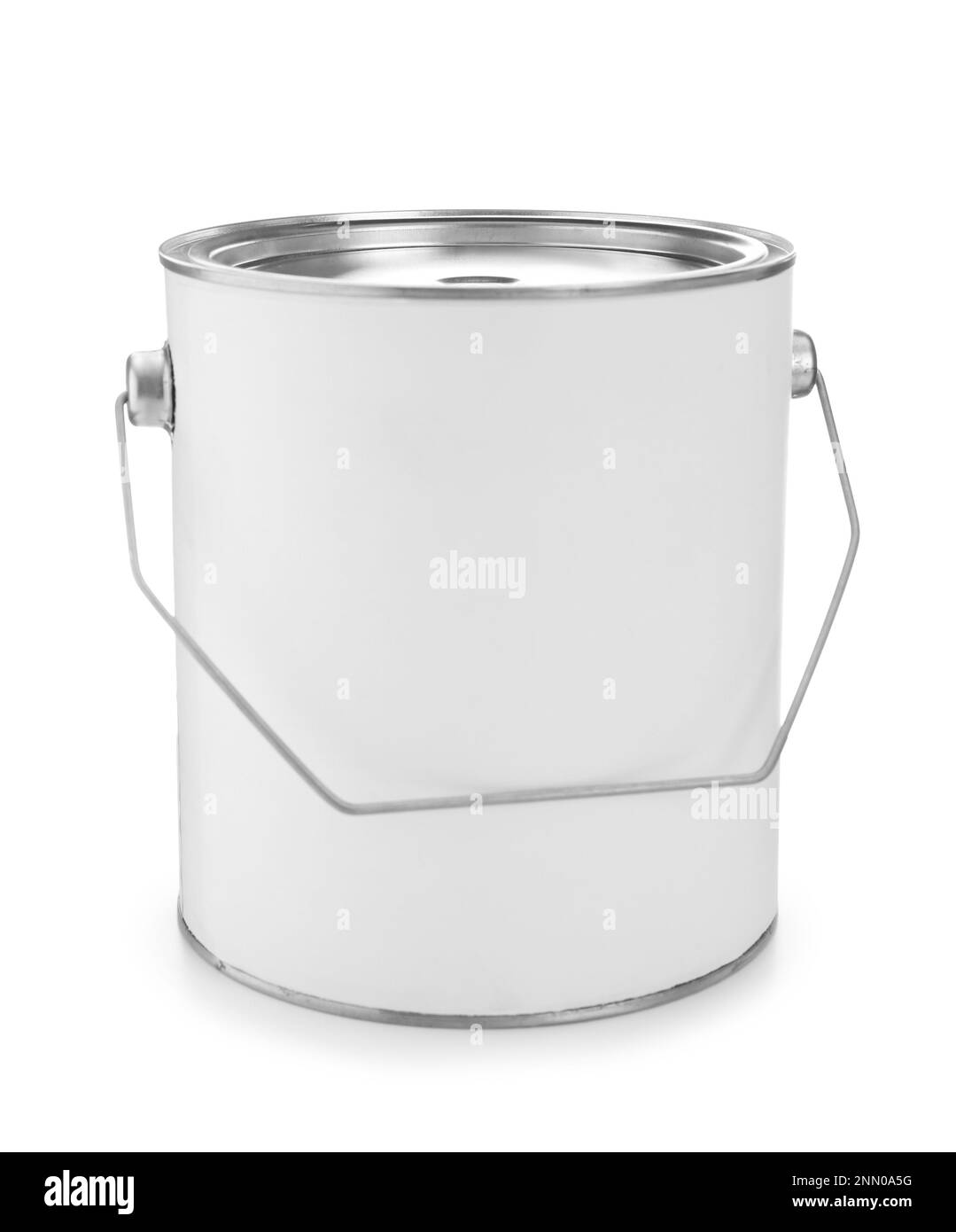 Blank can of paint isolated on white Stock Photo - Alamy