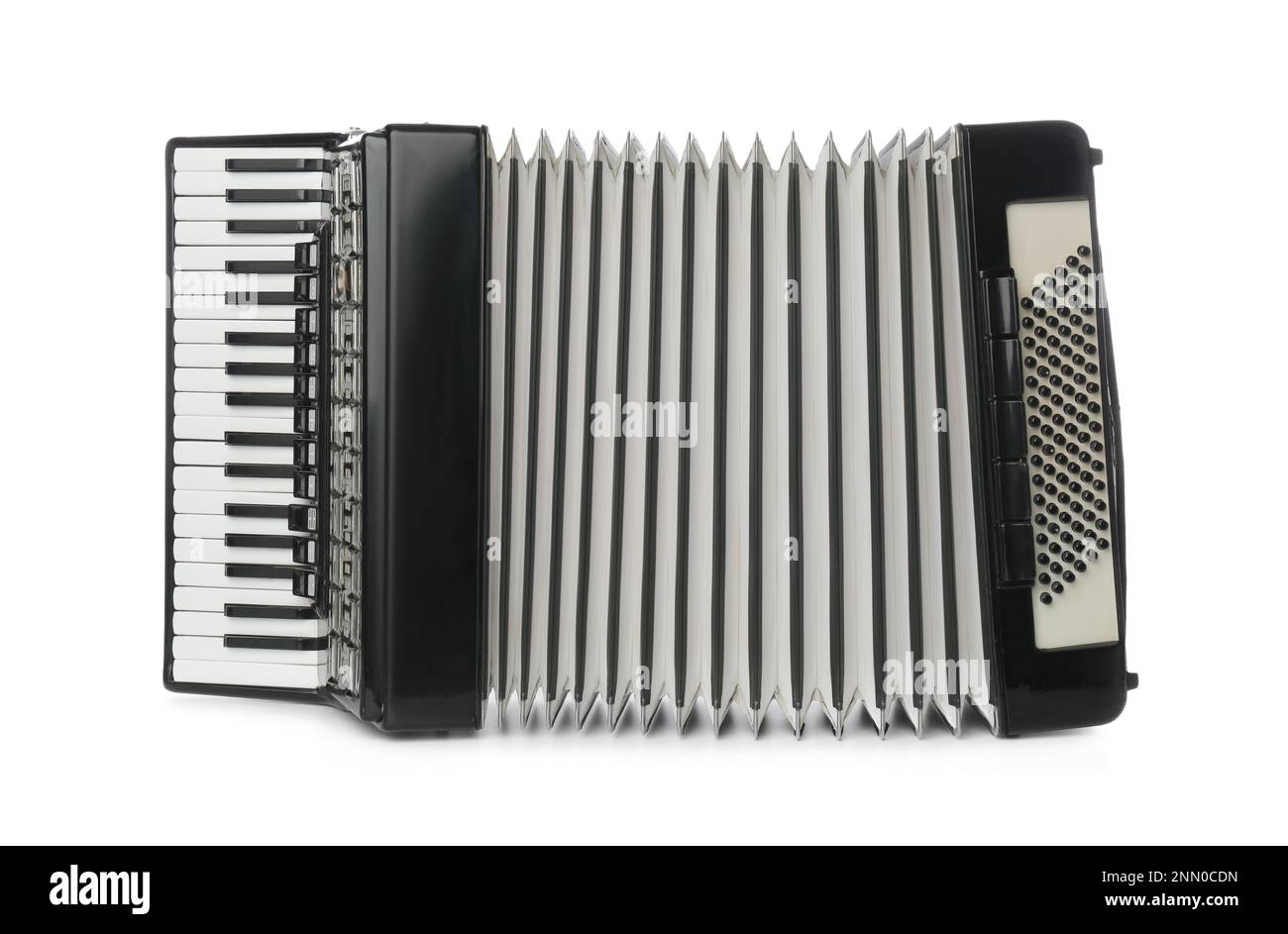 Piano accordion isolated on white. Musical instrument Stock Photo Alamy