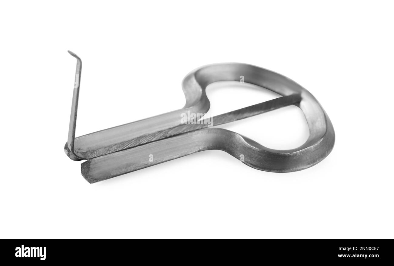 Vargan isolated on white. Lamellophone musical instrument Stock Photo