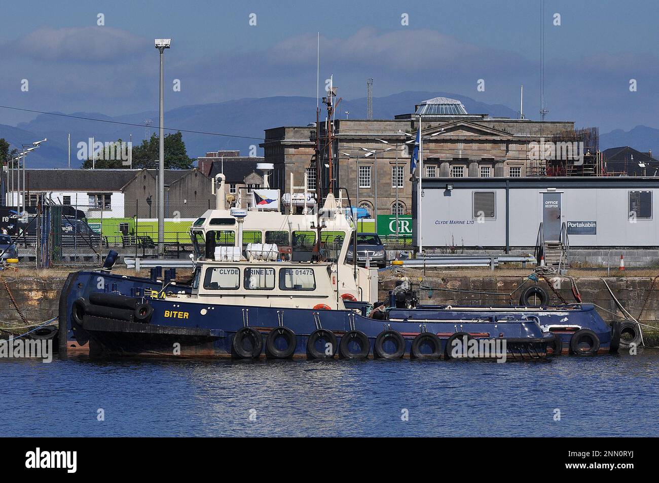 TUGBOAT 'BITER' CAPSIZES AND SINKS IN THE FIRTH OF CLYDE OFF GREENOCK