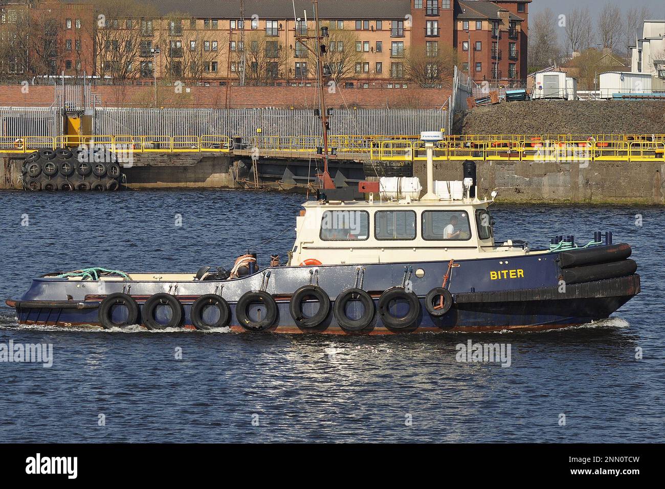 TUGBOAT 'BITER' CAPSIZES AND SINKS IN THE FIRTH OF CLYDE OFF GREENOCK